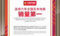 多角度協同發力，大自然家居實現實木地板銷量六連冠