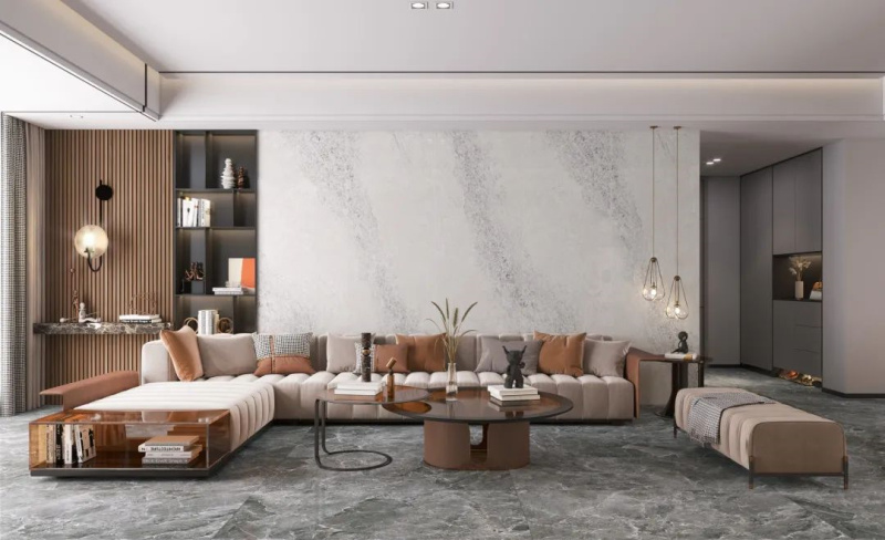 巖板墻面裝飾怎么選？冠珠瓷磚一招輕松解決