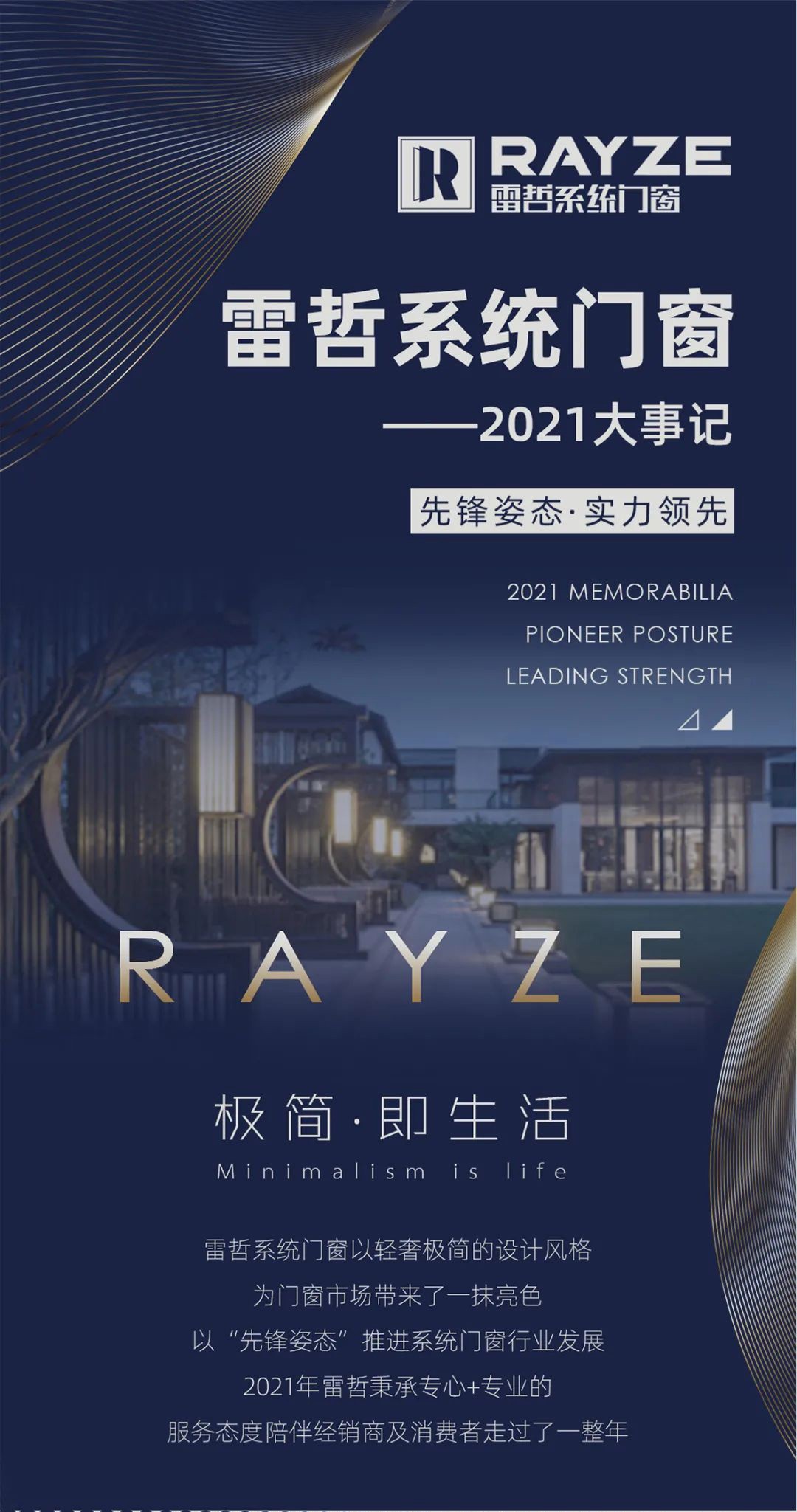 雷哲系統(tǒng)門窗2021大事記|先鋒姿態(tài)實(shí)力領(lǐng)先，贏戰(zhàn)2022