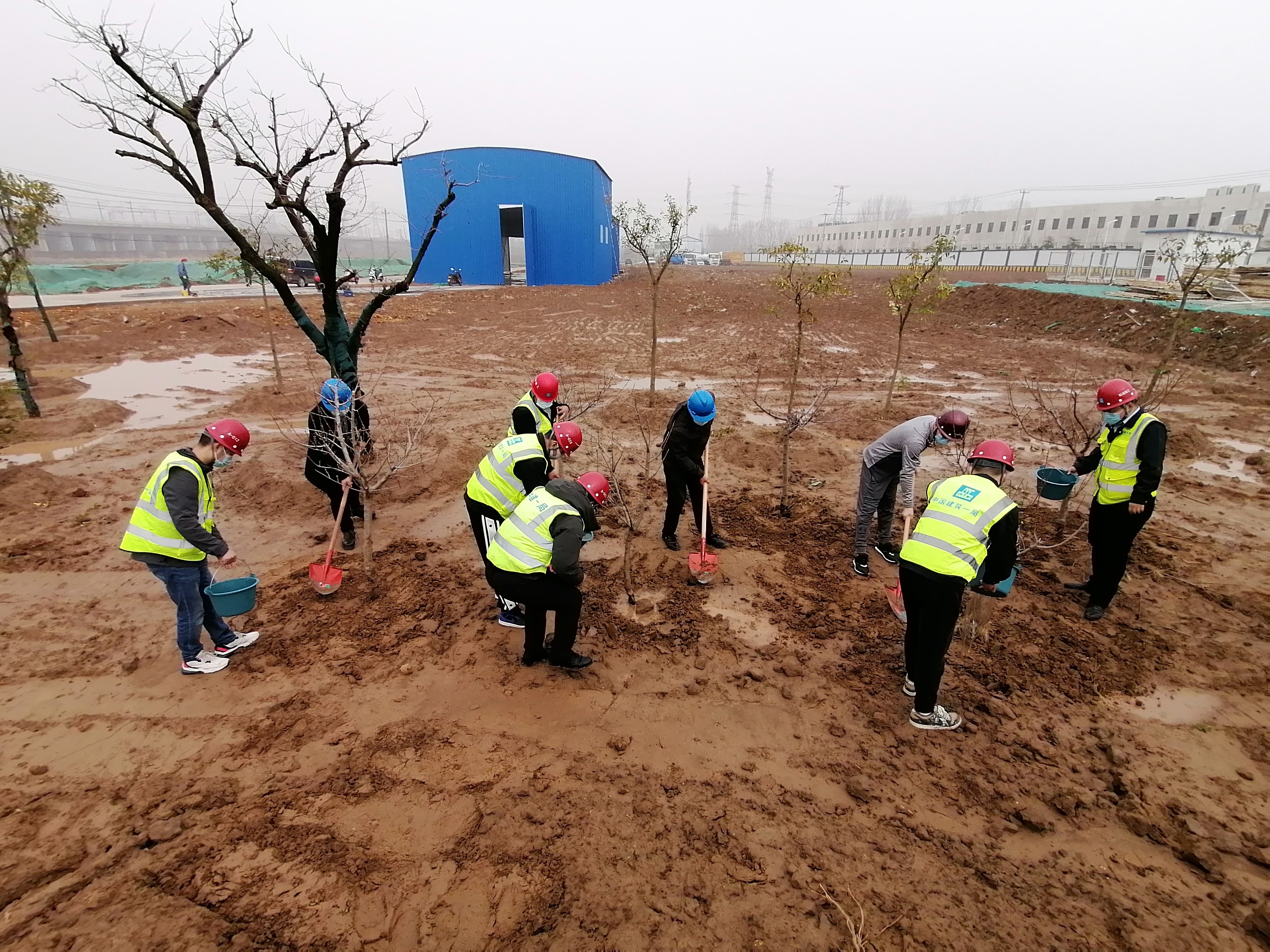 徐州軌道SGTJ6111項目攜手徐州地鐵開展植樹活動