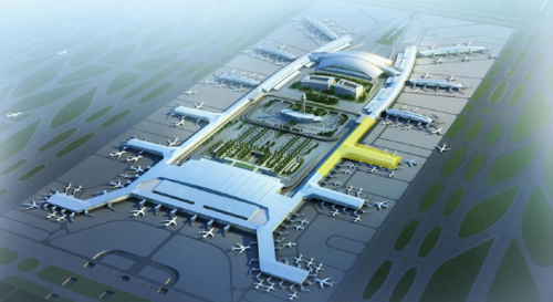 中建安裝南方公司參建的廣州白云國際機場西四指廊項目首層綜合管線大面積完工