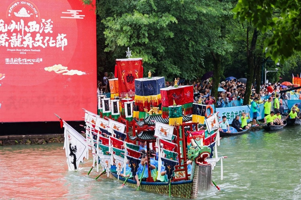 揚帆古韻，逐浪前行丨杭州西溪國際龍舟賽，千年舟演繹「龍舟精神」
