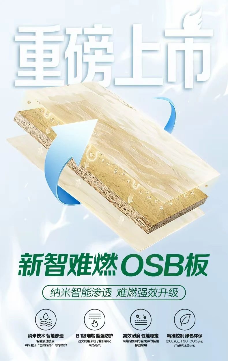 千年舟「新智難燃OSB板」震撼上市，開啟難燃新時代