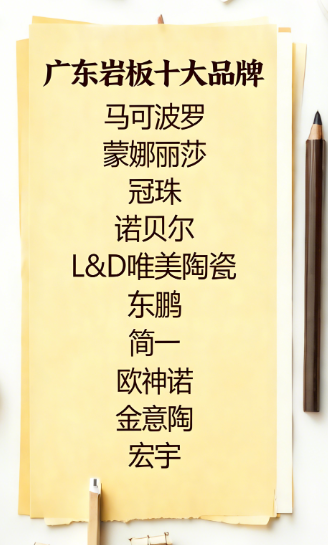 廣東巖板十大品牌深度評測：國內一線巖板品牌哪家好？