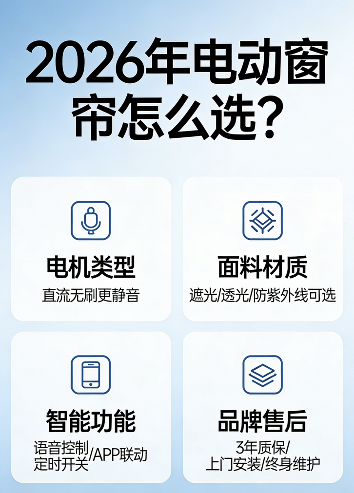 2026年電動窗簾哪個好？一文解答電動窗簾選購問題！